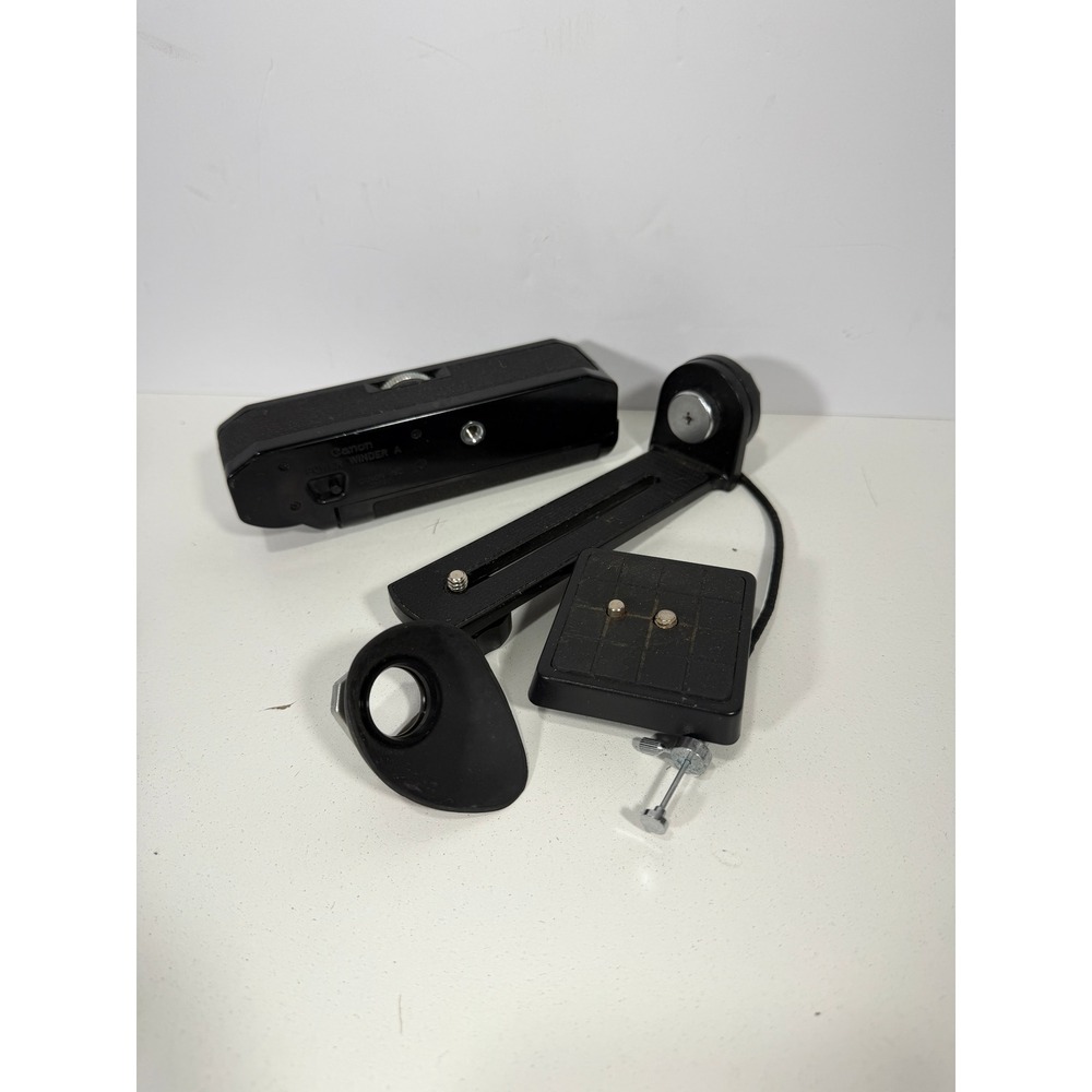 Canon Power Winder A for AE-1 AT-1 AV-1 with Flash Bracket Cable Eyecup Bundle